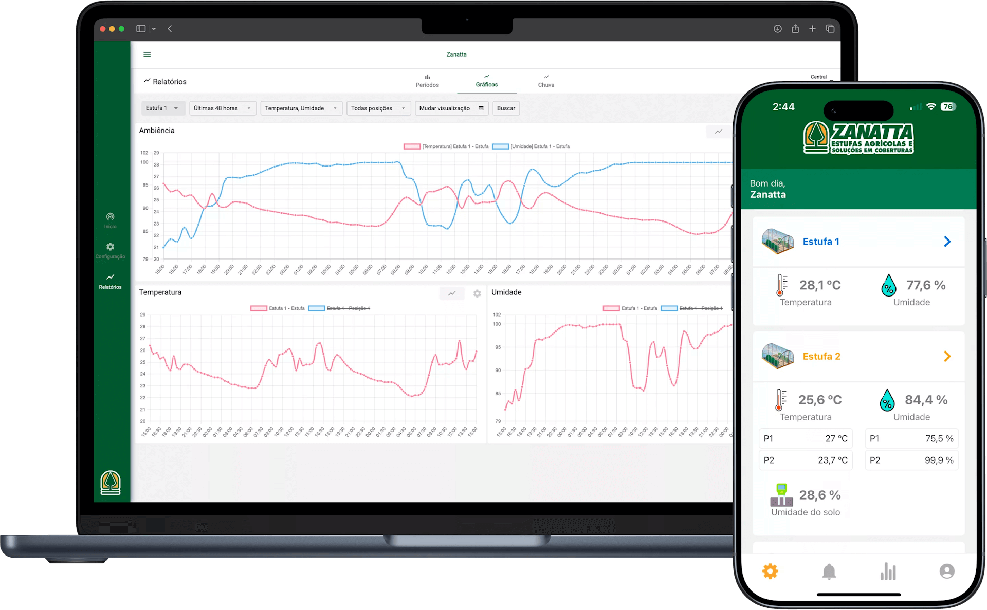 Software de Monitoramento e Gerenciamento de Estufas